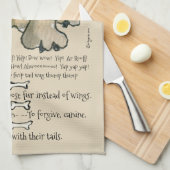 Carlin mignon Dessin Chien Citations Serviette de  (Quart Plié)