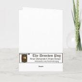 Carlin Né Belle Carte d'Anniversaire (Dos)