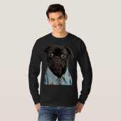 Carlin noir en Jeans Sticker Classic T-shirt 181 (Devant entier)