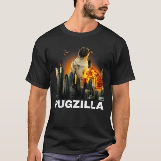 CARLIN PUGZILLA Funny Tshirt pour Amoureux de les (Devant)