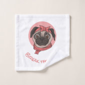 Carlin rose enfreindre les règles (Gant de toilette)