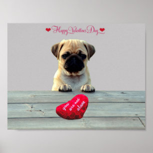 Carlin Souhaiter Heureuse Sainte-Valentin poster C