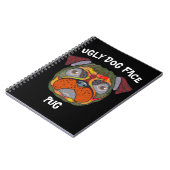Carlin unique laide Carnet visage chien (Côté gauche)