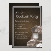 Carlin & Wine Cocktail & Wine Party Invitations (Devant / Derrière)