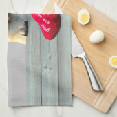 Carlin Wishing Heureuse Sainte-Valentin serviette  (Quart Plié)