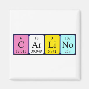 Carlino periodieke tabelnaam magneet