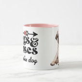 Carlins et baisers Saint Valentin Café Mug (Centre)