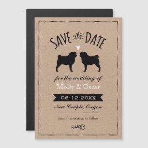 Carlins Mariage Enregistrer la date Invitation