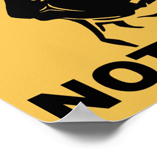 Carlins Pas Drogues Drôle Poster Signes Dit (Coin)