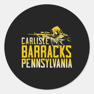 Carlisle Barracks Huis van de U.S.A.R.M.Y. War Col Ronde Sticker