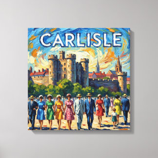 Carlisle Kasteel Historisch Monument Uitgerekte Ca Canvas Afdruk