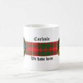 Carlisle Scottish Crest en Tartan mok (Center)
