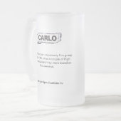 Carlo GP Collectors Cup Matglas Bierpul (Voorkant links)