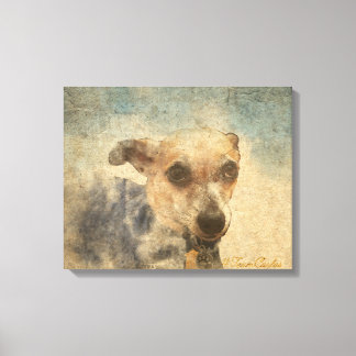 Carlos B. Dog Chihuahua Waterverf Canvas