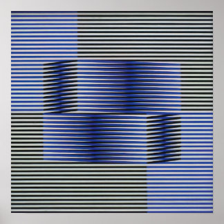Carlos Cruz Diez - Fisicromia 6 Poster