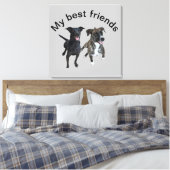 Carlos dogs toile Impression (Insitu(Chambre))