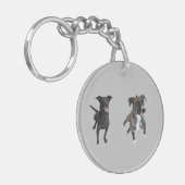 Carlos honden sleutelhanger (Voorkant Links)