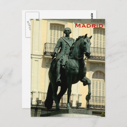 Carlos III Briefkaart (Voorkant / Achterkant)