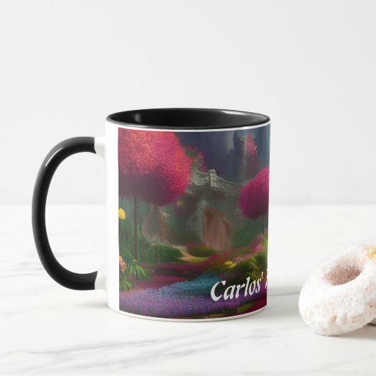 Carlos 'Morning Tea Gepersonaliseerde  Mok (Met donut)