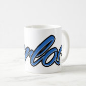 Carlos Prénom Blue Tasse (Devant droit)