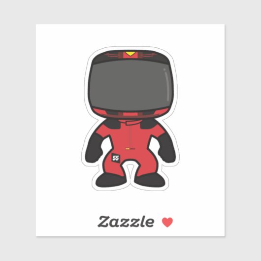 Carlos Sainz Custom Mini Afbeelding - F1 2023 Seiz Sticker (Vel)