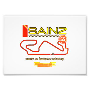 CARLOS SAINZ, formule 1, ferrari Foto Afdruk