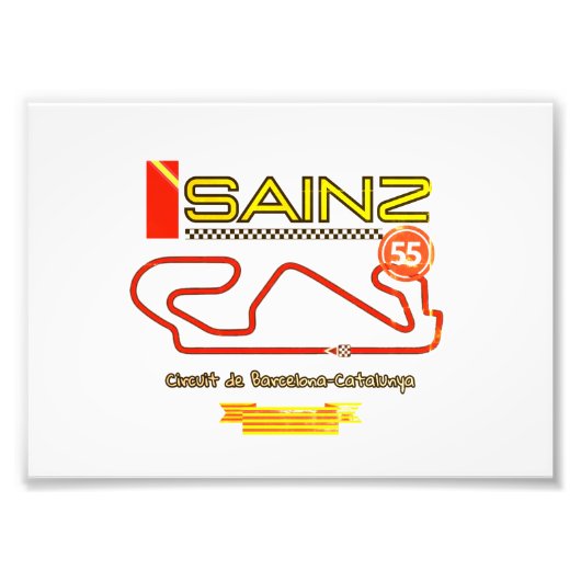 CARLOS SAINZ, formule 1, ferrari Foto Afdruk (Voorkant)