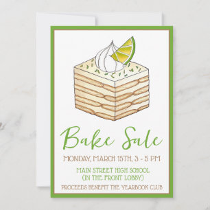 Carlota de Limón Mexicaanse Icebox Taart Bake Sale Kaart