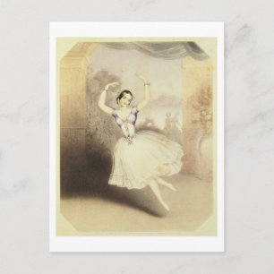 Carlotta Grisi (1819-1999) in de ballet van de Per Briefkaart