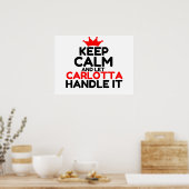 CARLOTTA HANDLE IT POSTER (Keuken)