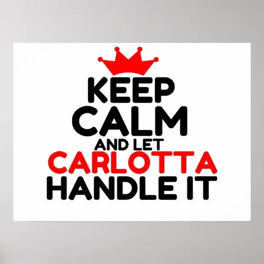 CARLOTTA HANDLE IT POSTER (Voorkant)