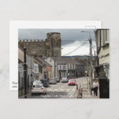 Carlow castle uitzicht uit Castle Street, Carlow Briefkaart (Voorkant / Achterkant)