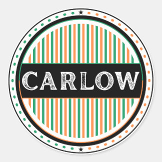 Carlow City Pride Embleem – Ierse identiteit Ronde Sticker