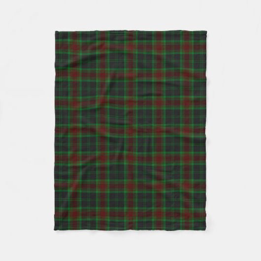Carlow County Irish Tartan Fleece Deken (Voorkant)