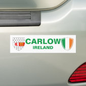 Carlow Ireland Crest en Irish Flag Bumpersticker (Op auto)