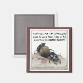 "Carls DUNG BUGGY" Magneet (Voorkant / Achterkant)