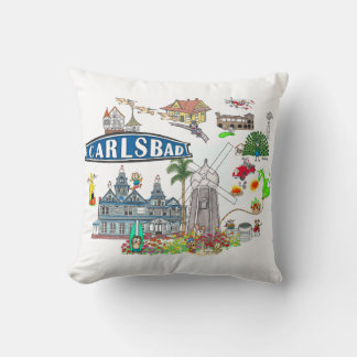 Carlsbad Beach City Plezier Kussen