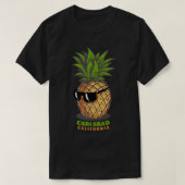 Carlsbad California CA Cute Pineapple Sunbril V T-shirt (Design voorkant)