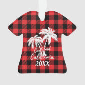 Carlsbad California Palm Trees Pset Personalized Ornament (voorkant)