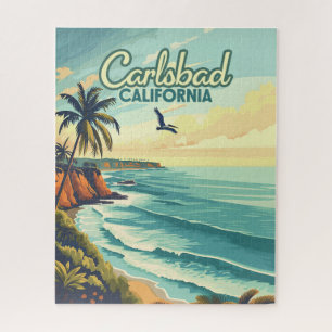 Carlsbad California San Diego Beach Vintage Legpuzzel