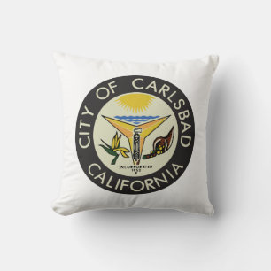 Carlsbad (Californië) City Seal Kussen