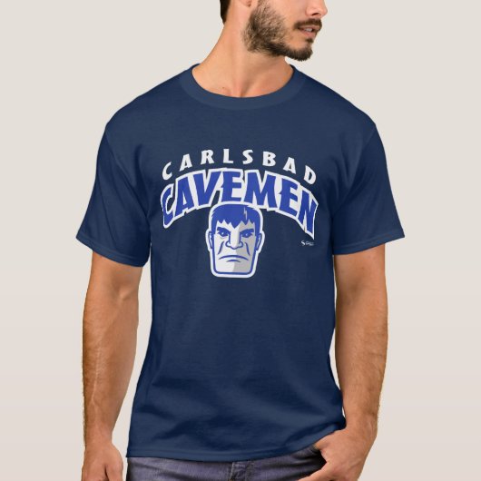 Carlsbad Cavemen Arched Lettering T-Shirt (Voorkant)