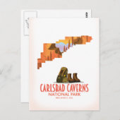 Carlsbad cavernes parc national nouveau carte du m (Devant / Derrière)