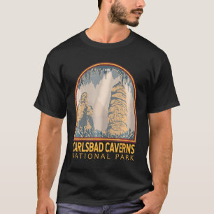 Carlsbad Caverns Nationaal Park Embleem T-SH T-shirt