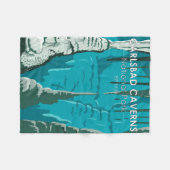 Carlsbad Caverns Nationaal Park Fleece Deken (Voorkant (Horizontaal))