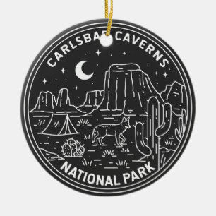 Carlsbad Caverns Nationaal Park  Keramisch Ornament