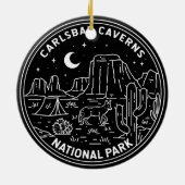 Carlsbad Caverns Nationaal Park  Keramisch Ornament (Achterkant)