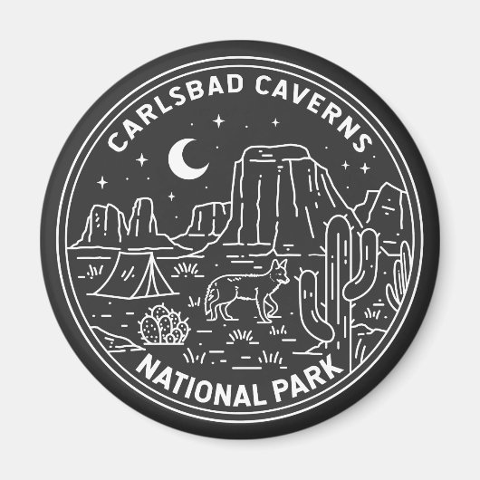 Carlsbad Caverns Nationaal Park  Magneet (Voorkant)