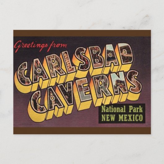 Carlsbad Caverns National Park Briefkaart (Voorkant)