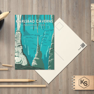 Carlsbad Caverns National Park Carte postale Vinta